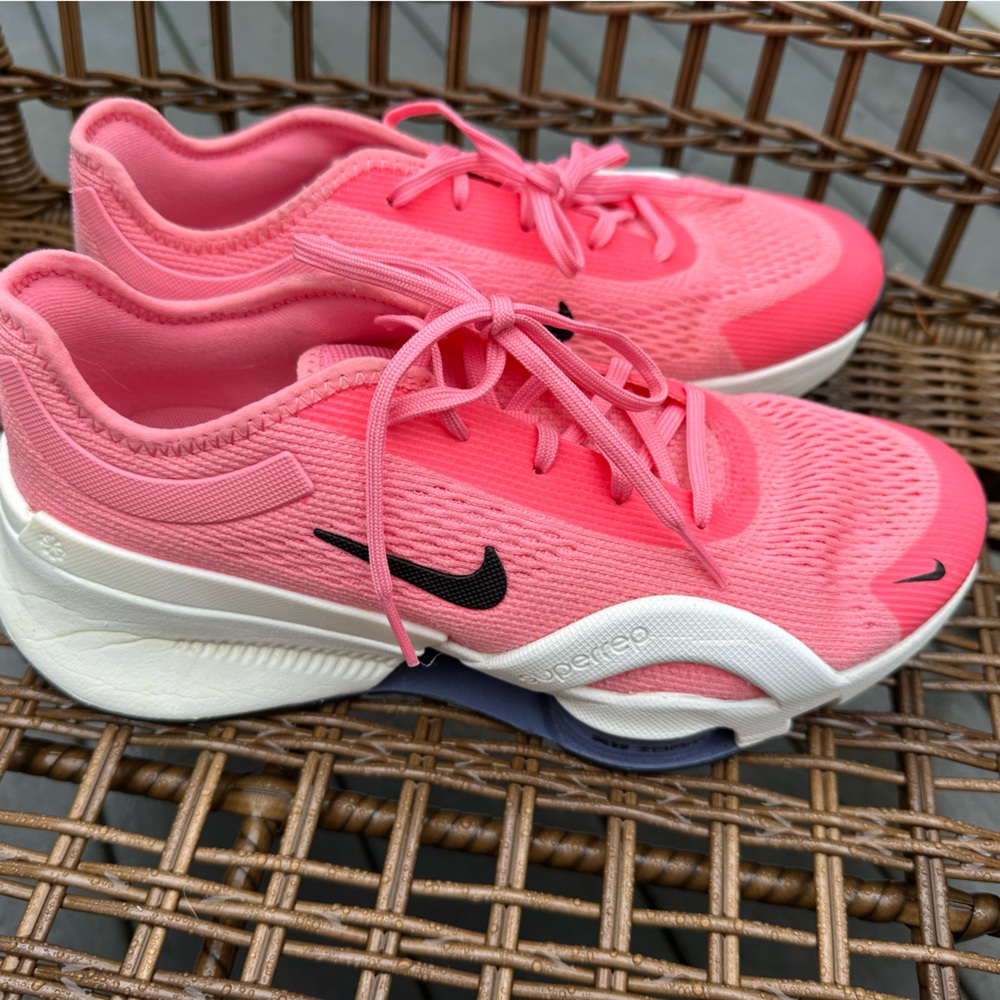 Nike Women’s Athletic Shoes Pink Coral with Black Swoosh